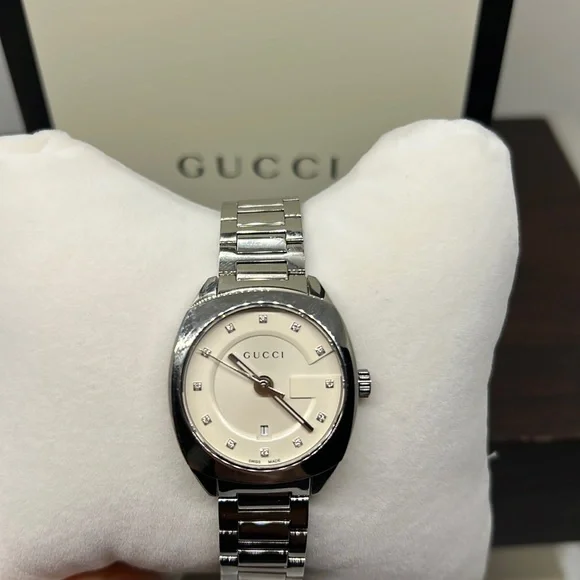 Gucci | Accessories | Gg257 Diamond Accent Stainless Steel  display picture 2